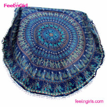 Whlesale fashion printed round beach towels                        
                                                                                Supplier's Choice